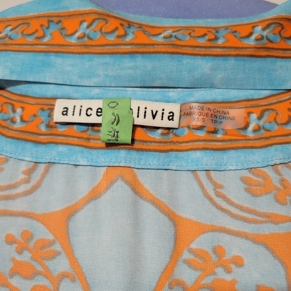 Alice +Olivia Forever Yours Sienna Domino maxi kimono size xs/s - Picture 8 of 14